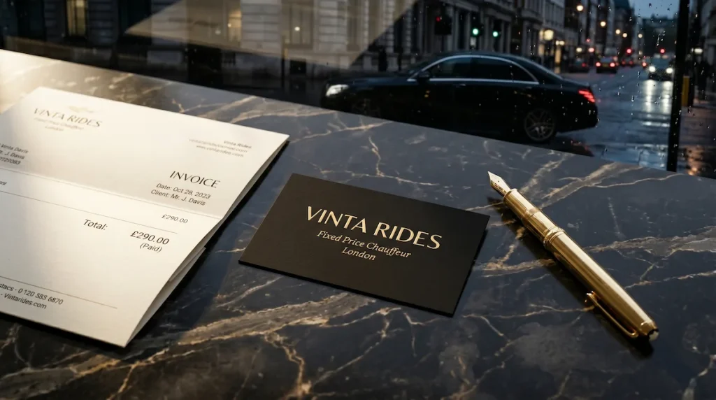 London chauffeur prices — Vinta Rides fixed pricing guide for professional chauffeur services